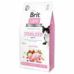 Brit Care Cat Sterilized Sensitive begrūdis sausas maistas sterilizuotoms jautrioms katėms 2 kg