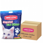 Long Feng Silikoninis kačių kraikas be aromato 8 x 3.8 L
