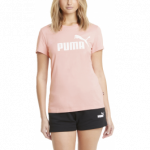 Puma Palaidinė Moterims Ess Logo Tee Brid Pink