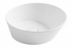 Praustuvas Simas Wave WA01 42x42 cm, baltas blizgus