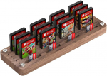 Nintendo Switch žaidimų kortelių medinis laikiklis