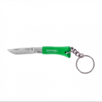 "Opinel Colorama 02 inox grab green" raktų pakabukas peilis