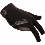 Billiard Glove, Predator Second Skin, 3-Finger, black-grey, to wear on right hand, L-XL