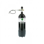 Suslėgto oro balionas 300 bar 5 litrų su MDE Jubilee ventiliu ir užildymo žarnele