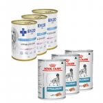 ROYAL CANIN Hypoallergenic DR21 3x400g skardinė + ENZO VET Hipoalerginė dieta su triu&scaron;iena &scaron;unims 3x400g