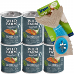 Wild Farm Superfood Salmon la&scaron;i&scaron;a 6x400 g pa&scaron;aro &scaron;unims be grūdų