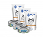 Farmina Vet Life Renal Cat 3x85g + ENZO VET &scaron;lapalas su jautiena želė katėms 3x100g