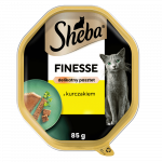 SHEBA Finesse 85 g - drėgnas visavertis pa&scaron;aras suaugusioms katėms su vi&scaron;tiena, pa&scaron;tete
