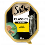 SHEBA Classics &scaron;lapias kačių maistas su vi&scaron;tiena padaže 85g