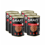 RAFI Cat Gabalėliai su jautiena padaže &ndash; skardinė 6x415 g