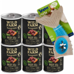 Wild Farm Monoprotein Beef 6x400g hipoalerginis maistas &scaron;unims