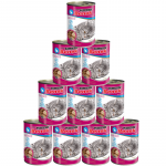 Super Benek CAT be grūdų gabaliukai su triu&scaron;iena padaže 10x415 g