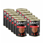 RAFI Cat Gabalėliai su jautiena padaže &ndash; skardinė 12x415 g