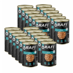 RAFI Cat Gabalėliai su žuvimi padaže &ndash; skardinė 24x415 g