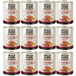 WILD FARM PURE MONO Aviena, spanguolės ir saldžiosios bulvės 12x800 g vienos rū&scaron;ies baltymų &scaron;unų maistas