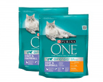 Purina One Cat Coat & Hairball Chicken Food 2x800g