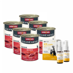 ANIMONDA GranCarno Junior skonis: kalakutiena 6x400g + Lab-V ADE Complex - vitaminų A, D ir E kompleksas &scaron;unims ir katėms