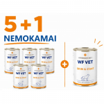 WF VET Skin & Coat &scaron;unims, 5x400g + 400g NEMOKAMAI