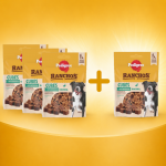 PEDIGREE&reg; Ranchos&trade; kubeliai su ančių mėsa 3x70g + 70g NEMOKAMAI
