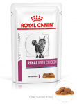 ROYAL CANIN Renal su vi&scaron;tiena 12x85g paketėlis