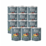 WILD FARM Superfood Beef (jautiena su moliūgais, bulvėmis ir petražolėmis) 12x800 g pa&scaron;aro &scaron;unims be grūdų