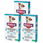 3x KRKA Ataxxa 500 mg/100 mg la&scaron;ai &scaron;unims, sveriantiems nuo 4  kg iki 10 kg