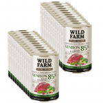 WILD FARM PURE MONO Elnienos, brokolių ir spanguolių 24x400 g vienos rū&scaron;ies baltymų &scaron;unų maistas