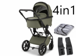 Universalus vežimėlis Moon Piu 4in1 Moss Green