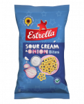 Kukurūzų tra&scaron;kučiai ESTRELLA BITES grietinės ir svogūnų skonio,110 g