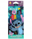 Spalvoti pie&scaron;tukai DISNEY Stitch Blue, tribriauniai, 12 spalvų