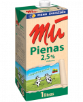 Pienas MŪ, 2.5% riebumo, 1 l