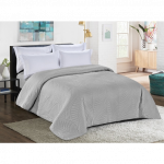 Lovatiesė COTTON LEAF (200X220cm), pilkos spalvos