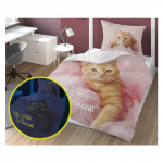 Vaiki&scaron;kos fluorescencinės patalynės komplektas su dvipusiu ra&scaron;tu CAT