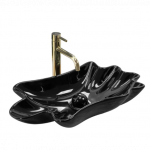 Praustuvas REA INFINITY BLACK 62 cm