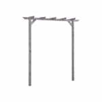 Sodo pergolė, pilkos spalvos, 200x40x205cm, impregnuota pu&scaron;is