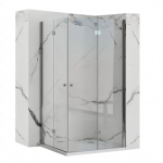 Du&scaron;o kabina 100x100 sidabrinė