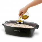 Konighoffer Pollo 5,5 l kepimo indas su dangčiu.