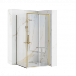 Du&scaron;o kabina 110x100 auksinė