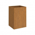 Lovelis, pilkos spalvos, 42x38x75cm, Corten plienas