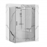 Du&scaron;o kabina sidabrinė 90X130