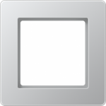 1-gang frame aluminum, A flow AF581BFAL | 4011377173132