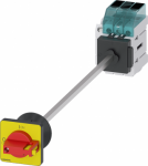 Load disconnector 3LD3, Iu 40 A Main switch 3-pole Rated operating capacity at AC-23 A at 400 V 15.0 kW floor mounting Basic switch with door coupling Central hole mounting 22.5mm Toggle drive red / yellow 48x48 mm with auxiliary switch 1OE + 1S The  ...