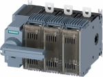 Switch disconnector with fuse 160 A, Size 2, 3-pole for LV HRC fuse Sz. 000 and 00 Front operating mechanism left Complete unit with direct operating mechanism gray flat terminal 3KF switch disconnector with fuses as main, EMERGENCY STOP or maintenan ...