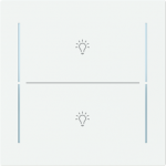 Labeling field with light icon for keypad 1-4-fold (KK/U4.70.xx).   Available for the design ranges:   - Busch-art linear   - Alba 2CKA006199A0461 | 4011395338704