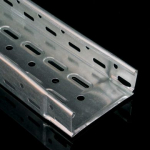 Cable tray with integrated coupling NKZI 100x500 from sheet 1,0 mm superficial treatment sendzimir, perforated, with embosy for augmentation of firmness and rigidity NKZI 100X500X1.00_S | 8595568924537