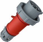 CEE Industrial Plug PowerTOP 16A 5p 6h 400V IP67, red/grey 3821 | 4015394099499