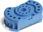 Screw terminal (Box clamp) socket  Mounting method: DIN rail (top hat rail) 35 mm  (A): 10  Colour: Blue  Protection Category: IP 20  Accessories: Metal retaining clip 9023SMH | 8012823303321