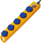 Extension 5-socket, 2m H07RN-F 3G1,5, with switch, IP54, yellow, Super-Solid SL 554 1159900205-115986020 | 4007123100156