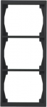 Cover frame 3-gang Black - Impressivo 2TKA00004080 | 6438199006055