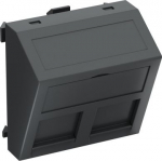 DATA Adapteris f. 2 konektoriem tips C 45x45mm, PC, pelēkmelna, 7021 6119252 | 4012195697268